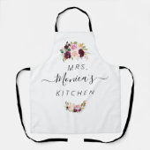 MRS | keuken op maat gemaakt met bloemen Schort (Voorkant)
