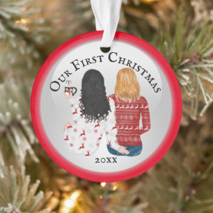 Mrs. & Mevr. paren eerste Kerstmis Ornament