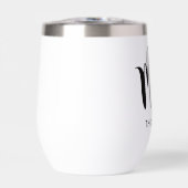 Mrs Modern Black Script Personalized Wedding (Voorkant)