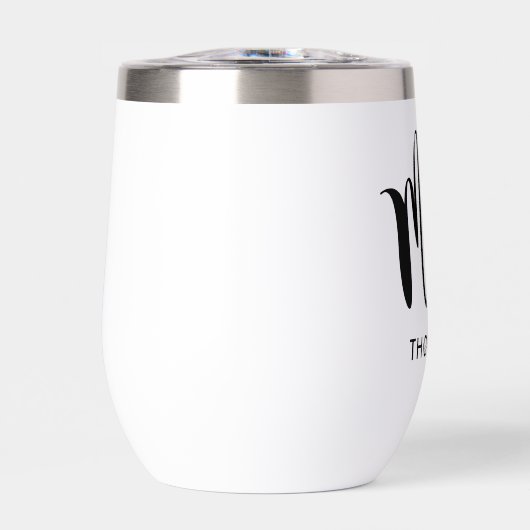 Mrs Modern Black Script Personalized Wedding (Voorkant)