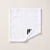 Mrs Modern Brush Font Wedding Jubileum Paar Bad Handdoek (Wasdoekje)