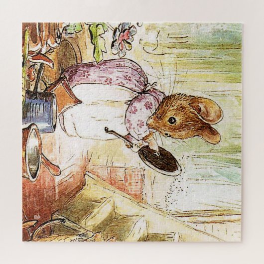 "Mrs Mouse Cleans Pots and Pans" van Beatrix Potte Legpuzzel (Horizontaal)