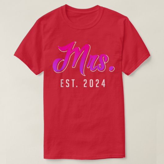 Mrs Mr. decoration bruiloft T-shirt (Design voorkant)
