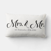 Mrs & Mr Passen getrouwd Vrouw en Man Kussen (Achterkant)