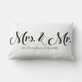 Mrs & Mr Passen getrouwd Vrouw en Man Kussen (Voorkant)