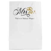 Mrs Mr  Wedding Medium Cadeauzakje (Achterkant)