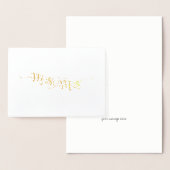Mrs & Mrs Etched Gold Foil Wenskaart Folie Kaarten (Display)