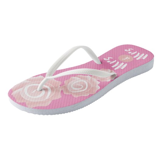 MRS. & MRS. GAY Roos Teenslippers (Schuin)