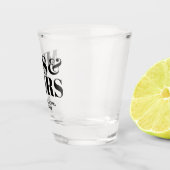 Mrs & Mrs Gepersonaliseerde Wedding Shot Glas Favo (Rechts)