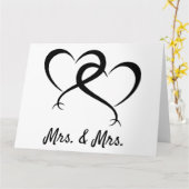 Mrs. & Mrs. Lesbian Pride Karte Kaart (Gele Bloem)