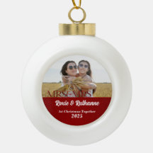 Mrs. & Mrs Ruby Red 1-kerstfoto