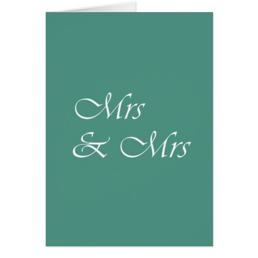 Mrs & Mrs Typografie (Voorkant)