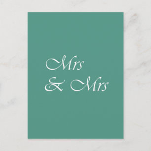Mrs & Mrs Typografie Briefkaart