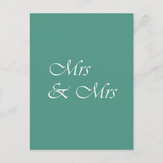 Mrs & Mrs Typografie Briefkaart