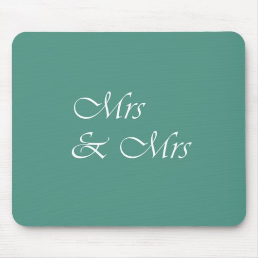 Mrs & Mrs Typografie Muismat (Voorkant)