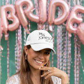Mrs Name Pas getrouwd Bride Monogram Trucker Pet
