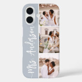 Mrs New Name Wedding Couples Foto Collage Case-Mate iPhone Case (Achterkant)