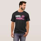 Mrs Pinball slot machine gamer partner look men T-shirt (Voorkant volledig)