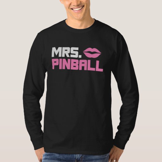 Mrs Pinball slot machine gamer partner look men T-shirt (Voorkant)