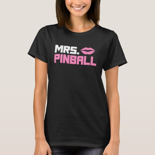 Mrs Pinball slot machine gamer partner look men T-shirt (Voorkant)