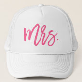 Mrs Pink Chic Script Trucker Pet (Voorkant)