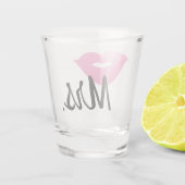 Mrs Pink Lips Shot Glass Glas (Achterkant)