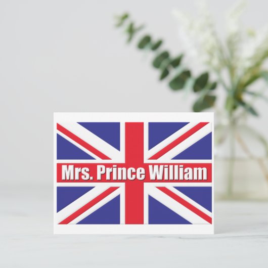 Mrs Prince William Briefkaart (Staand voorkant)