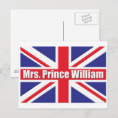 Mrs Prince William Briefkaart (Voorkant / Achterkant)