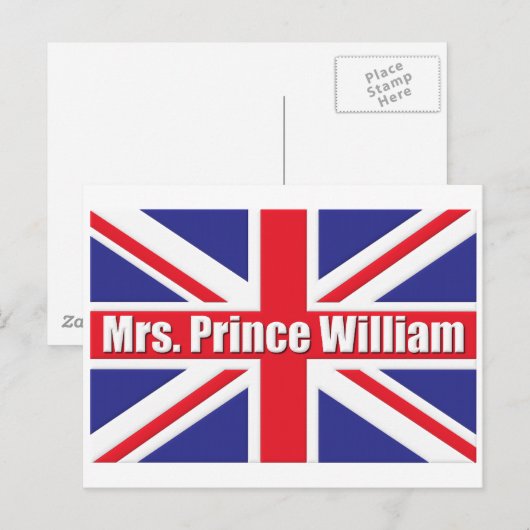 Mrs Prince William Briefkaart (Voorkant / Achterkant)
