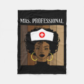 Mrs Professional Nursing Degree Nurse Profession B Fleece Deken (Voorkant)