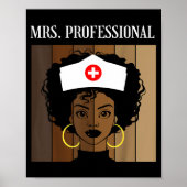 Mrs Professional Nursing Degree Nurse Profession B Poster (Voorkant)