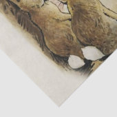 Mrs. Rabbit Pours Tea beroemd gemaakt door Beatrix Tissuepapier (Detail)