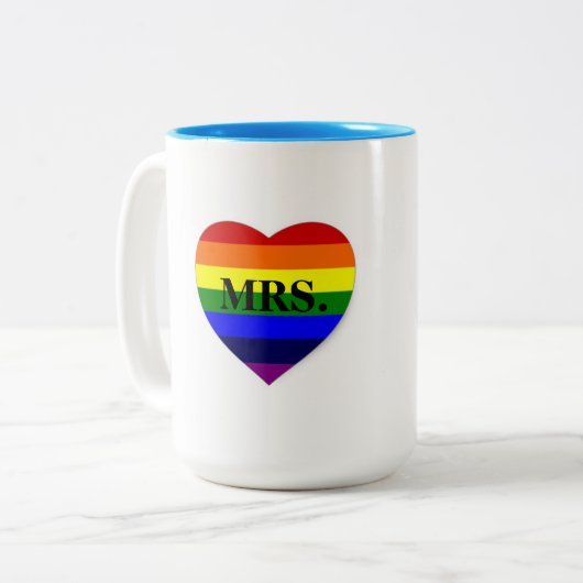 MRS Rainbow Heart Mok (Voorkant links)