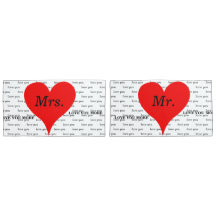 Mrs Red Hearts Love