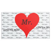 Mrs Red Hearts Love Kussensloop (Voorkant-Rechts)