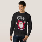 Mrs Reindeer Outfit Womens Christmas Matching Coup Trui (Voorkant volledig)