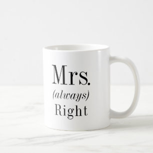 Mrs. Right en Mrs. Always Right Wife Koffiemok