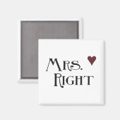 Mrs Right Magneet (Voorkant / Achterkant)