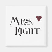Mrs Right Magneet (Voorkant)