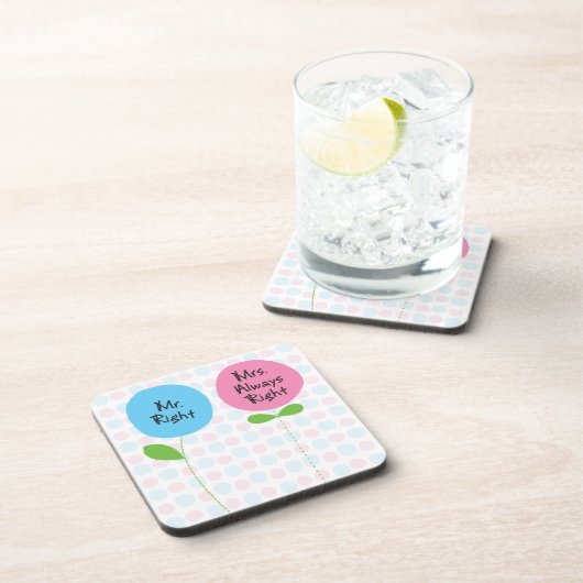 Mrs Right onderzetters (Rechterzijde)