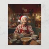 Mrs Santa Baking Cake (Voorkant)