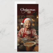 Mrs Santa Baking Cake Menu (Voorkant / Achterkant)