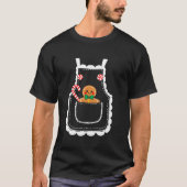 Mrs Santa Claus Apron Gingerbread Candy Cane Chris T-shirt (Voorkant)
