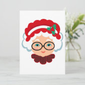 Mrs Santa Claus Christmas Kaarten (Staand voorkant)