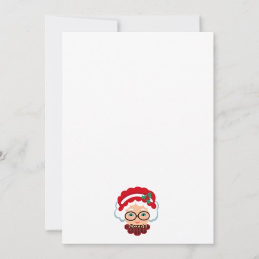 Mrs Santa Claus Christmas Kaarten (Achterkant)