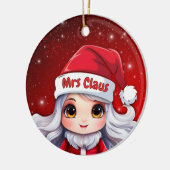 Mrs Santa Claus 🤶🎄 Keramisch Ornament (Links)