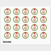 Mrs Santa Runner Racing Ronde Sticker (Vel)