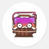 Mrs Saw Ronde Sticker (Voorkant)