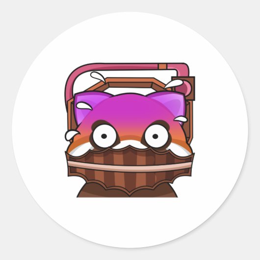 Mrs Saw Ronde Sticker (Voorkant)