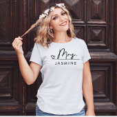 Mrs Script Custom Wedding T-shirt